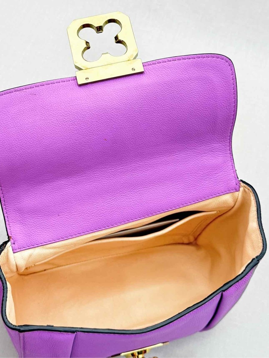 Pre - loved CHLOE Elsie Purple Shoulder Bag at Reems Closet