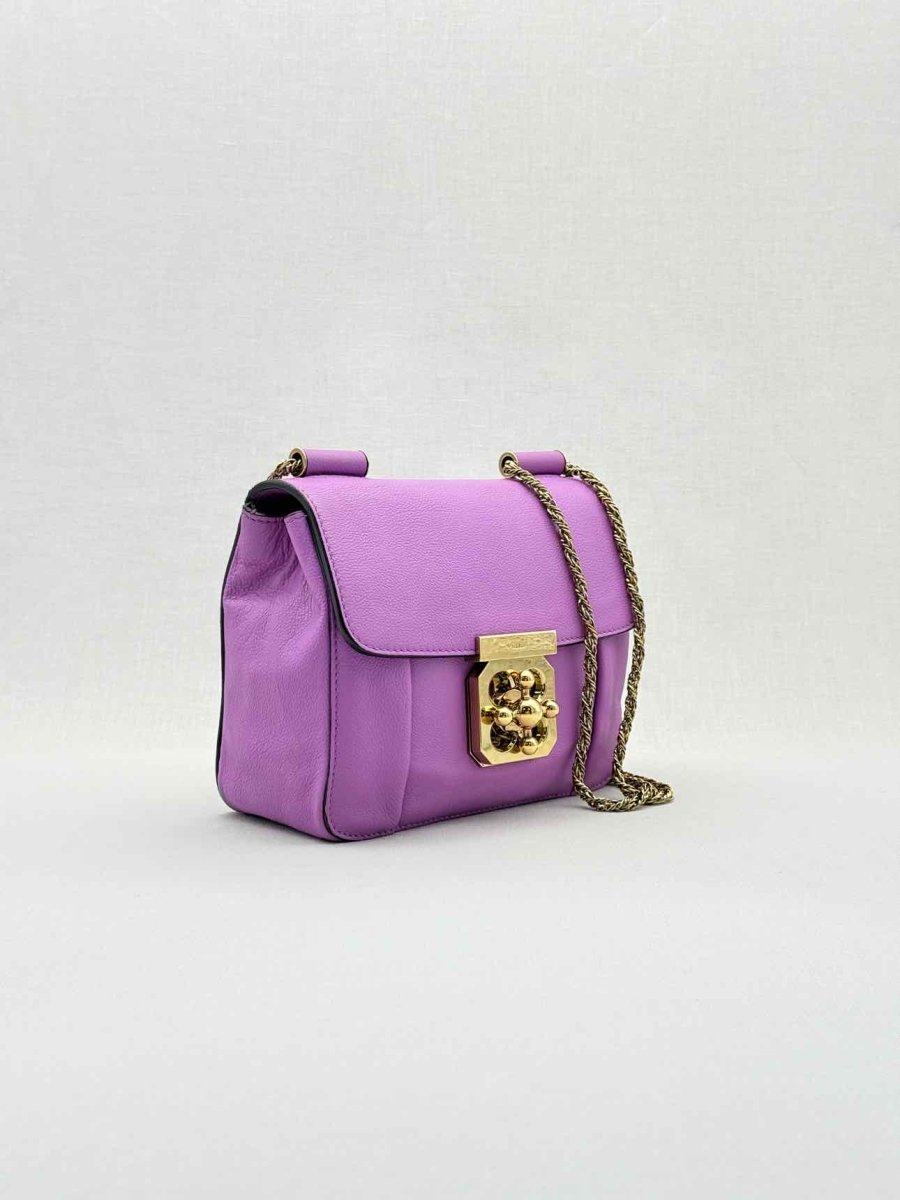 Pre - loved CHLOE Elsie Purple Shoulder Bag at Reems Closet
