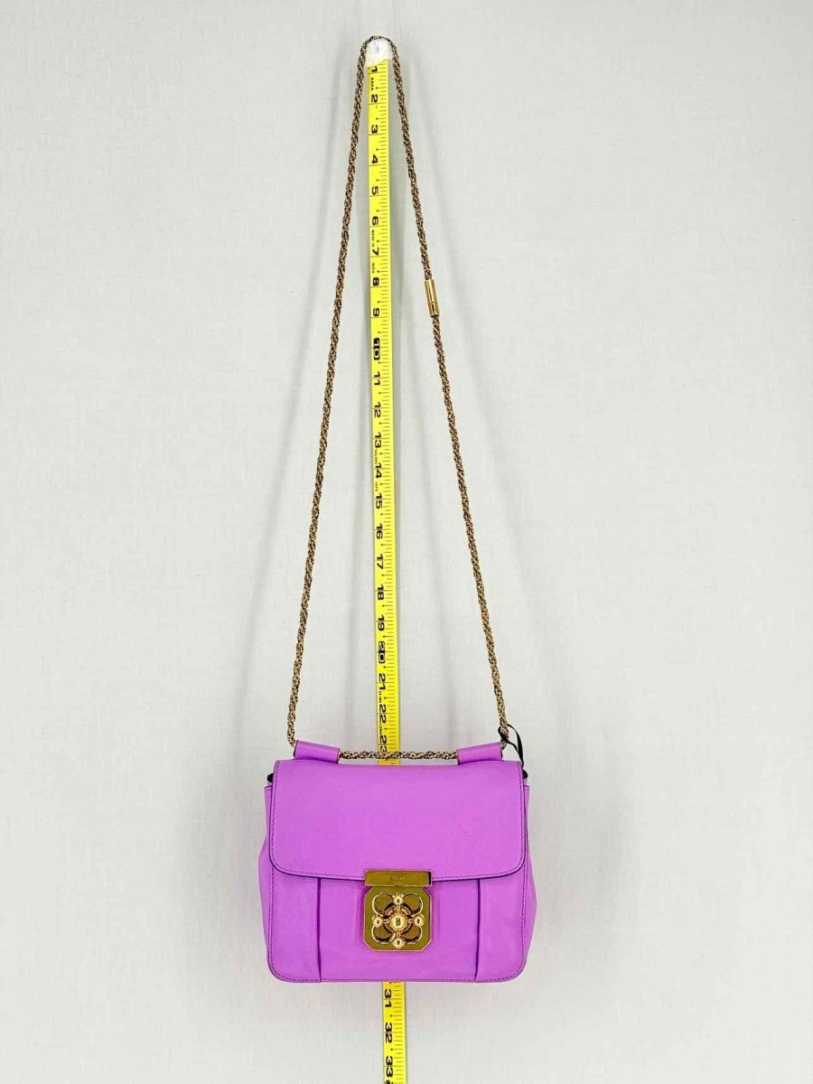 Pre - loved CHLOE Elsie Purple Shoulder Bag at Reems Closet