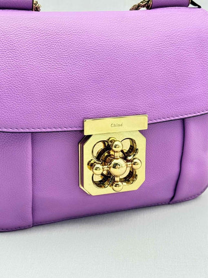 Pre - loved CHLOE Elsie Purple Shoulder Bag at Reems Closet