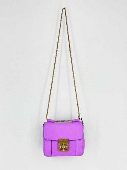 Pre - loved CHLOE Elsie Purple Shoulder Bag at Reems Closet