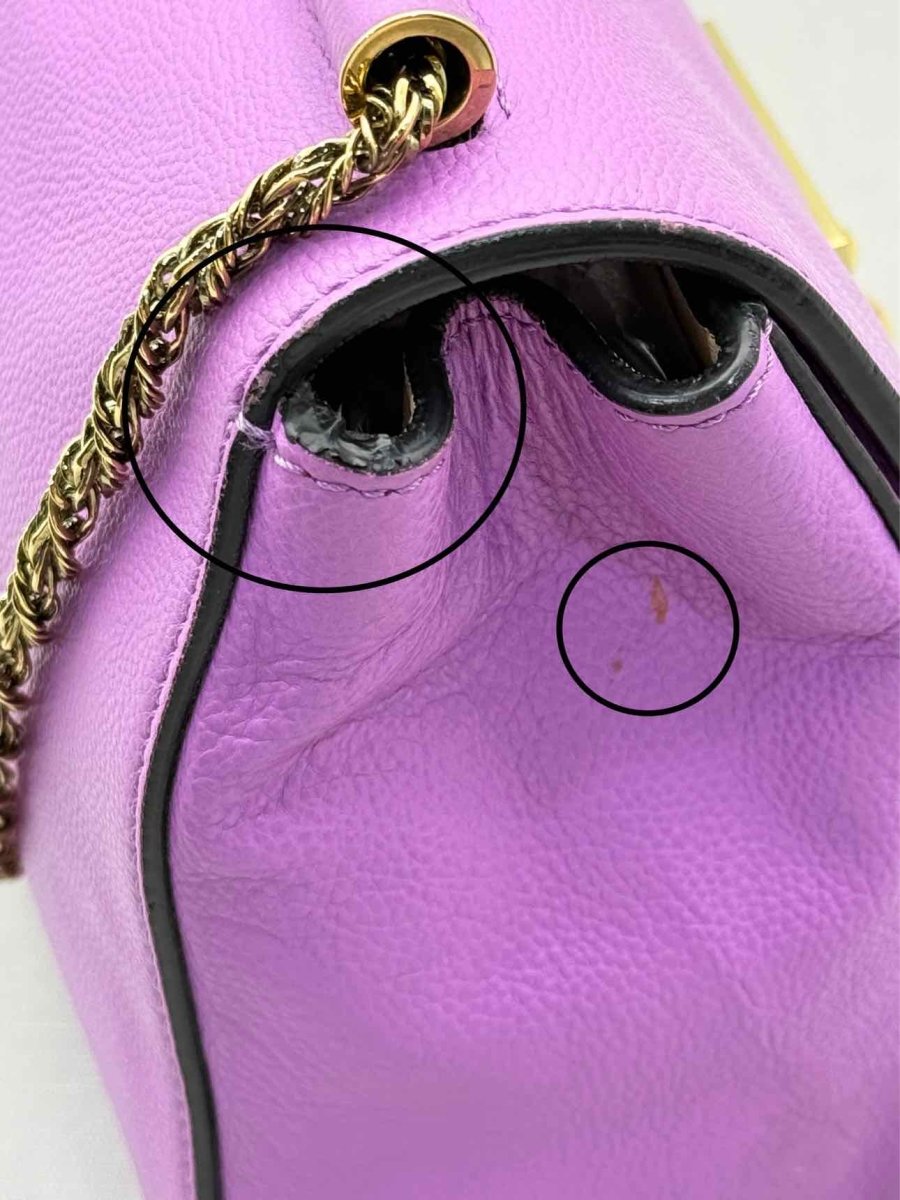 Pre - loved CHLOE Elsie Purple Shoulder Bag at Reems Closet