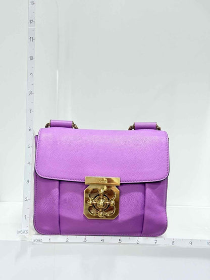 Pre - loved CHLOE Elsie Purple Shoulder Bag at Reems Closet