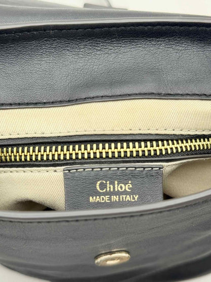 Pre - loved CHLOE Faye Black Backpack at Reems Closet