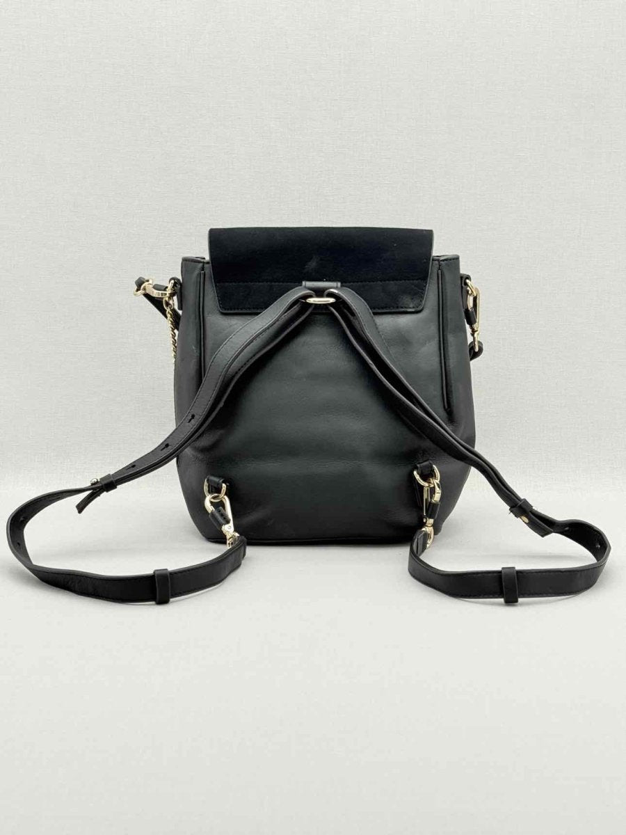 Pre - loved CHLOE Faye Black Backpack at Reems Closet