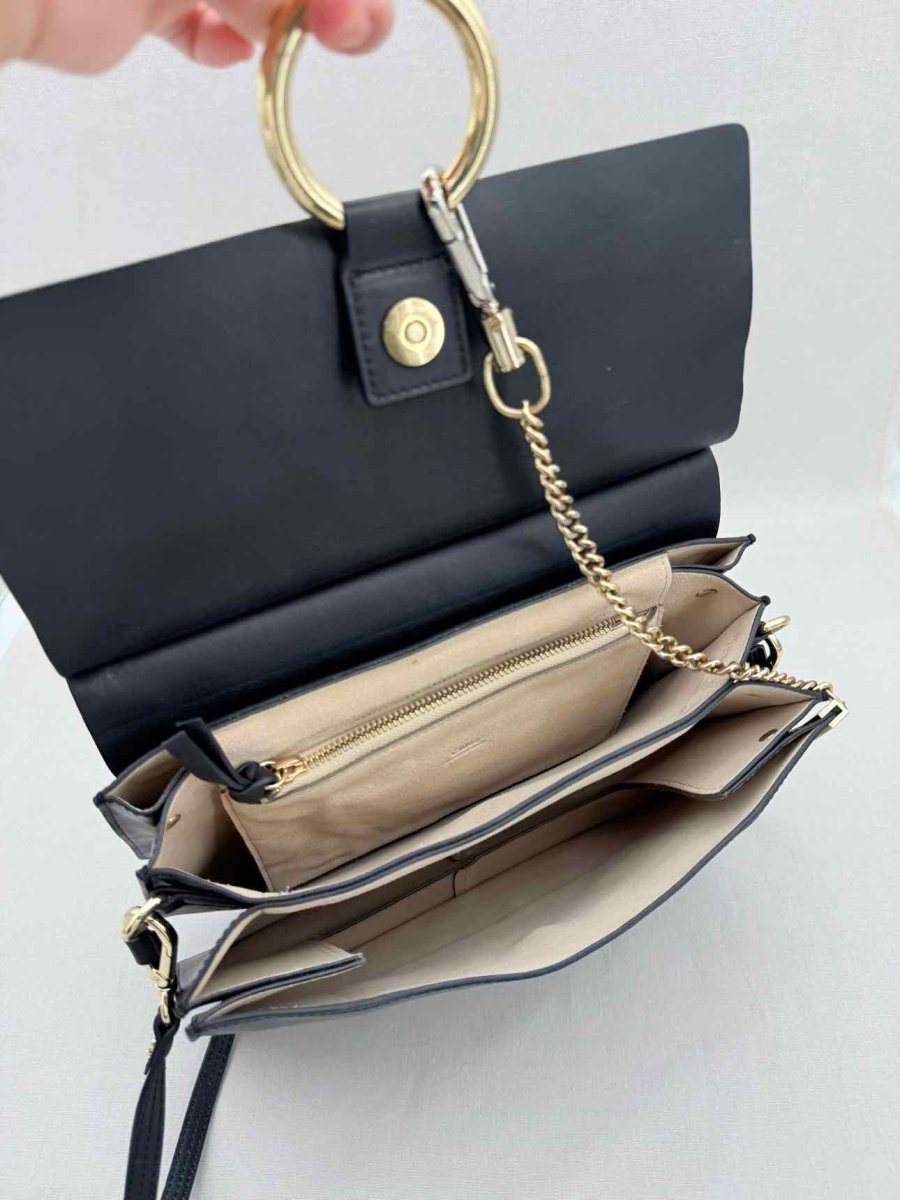 Pre - loved CHLOE Faye Black Shoulder Bag at Reems Closet