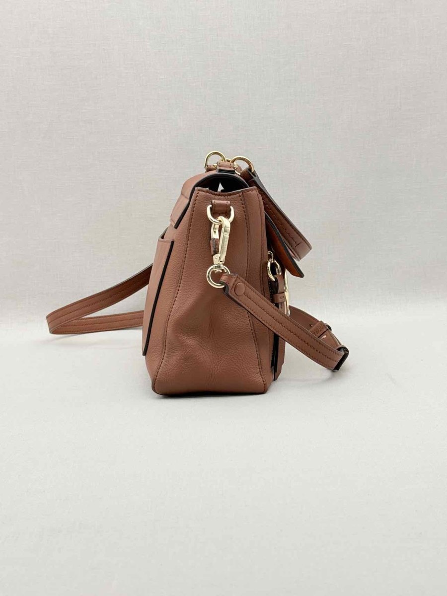 Pre - loved CHLOE Faye Brown Shoulder Bag at Reems Closet