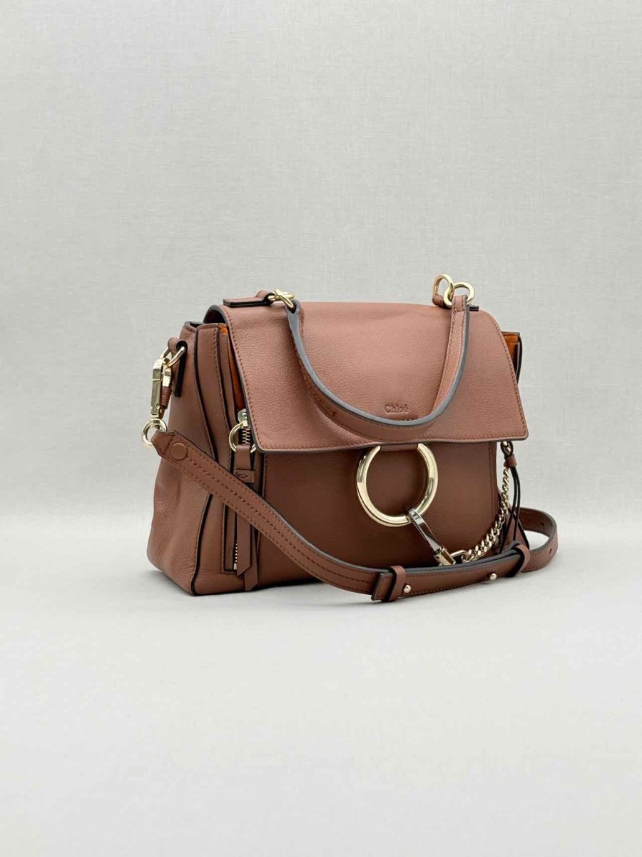 Pre - loved CHLOE Faye Brown Shoulder Bag at Reems Closet