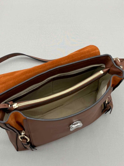 Pre - loved CHLOE Faye Brown Shoulder Bag at Reems Closet