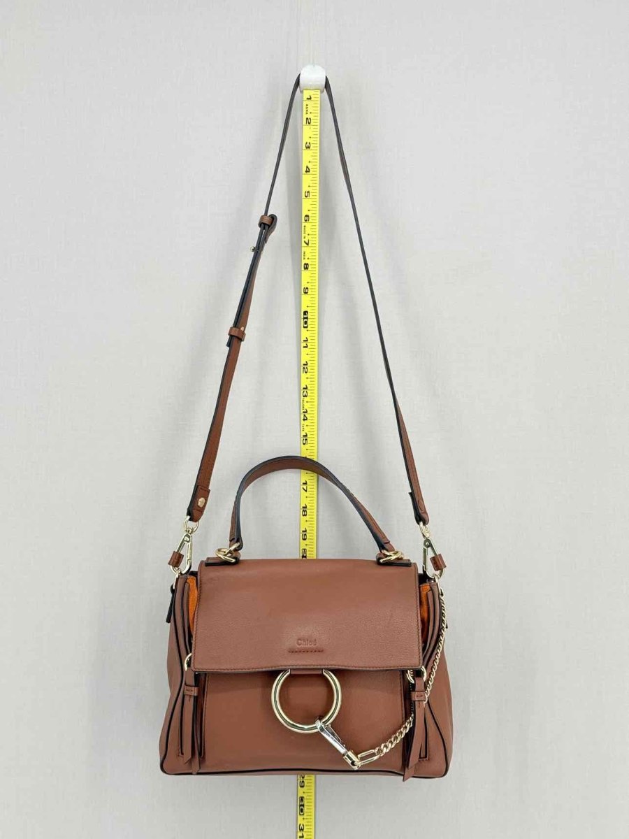 Pre - loved CHLOE Faye Brown Shoulder Bag at Reems Closet