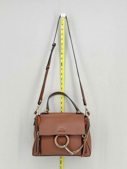 Pre - loved CHLOE Faye Brown Shoulder Bag at Reems Closet