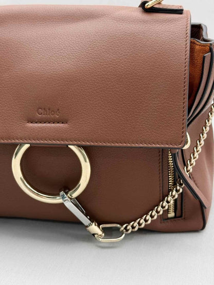 Pre - loved CHLOE Faye Brown Shoulder Bag at Reems Closet
