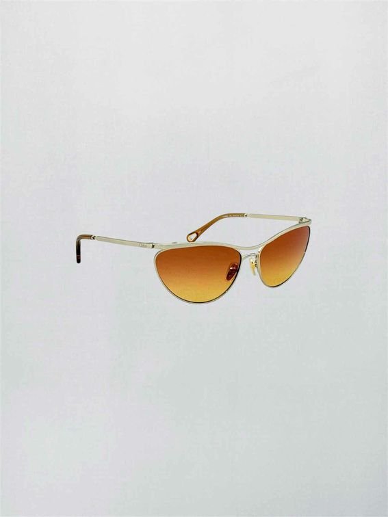 Pre-loved CHLOE Gold Tone Sunglasses at Reems Closet