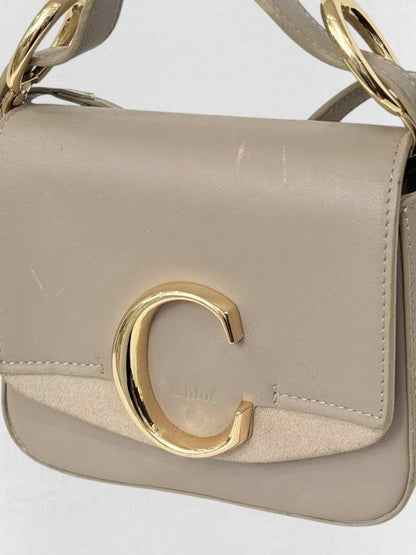 Pre - loved CHLOE Grey Crossbody at Reems Closet