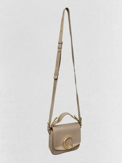 Pre - loved CHLOE Grey Crossbody at Reems Closet