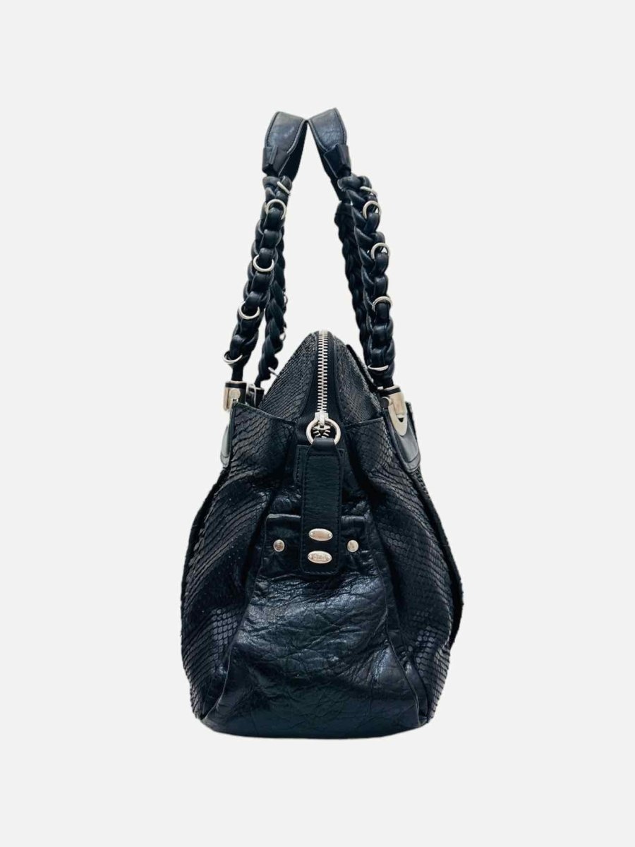 Pre - loved CHLOE Heloise Black Satchel at Reems Closet