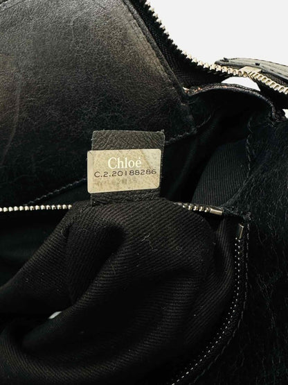 Pre - loved CHLOE Heloise Black Satchel at Reems Closet