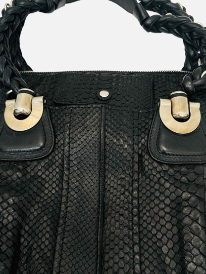 Pre - loved CHLOE Heloise Black Satchel at Reems Closet