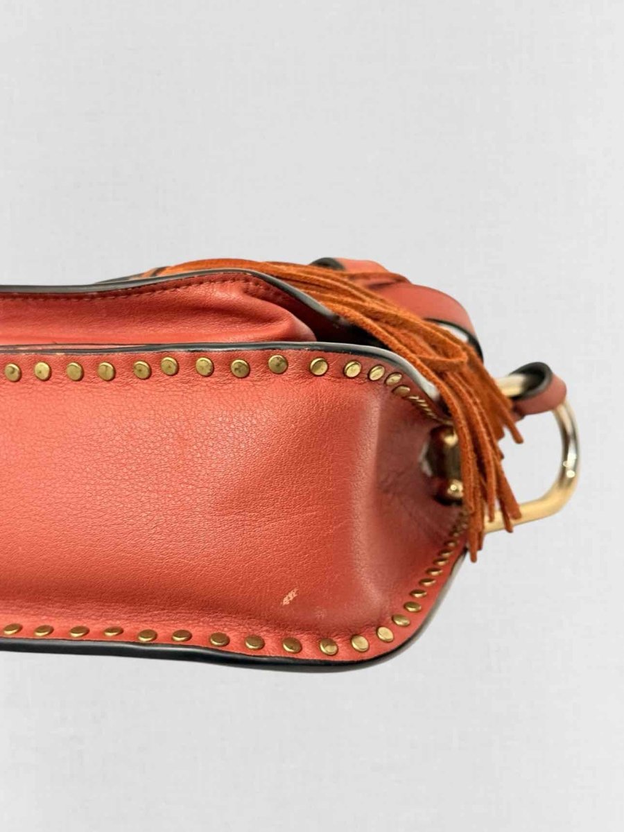 Pre - loved CHLOE Hudson Rusty Orange Tassle Crossbody at Reems Closet