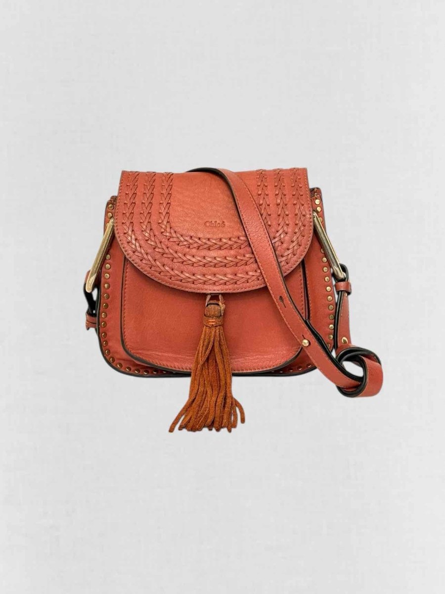 Pre - loved CHLOE Hudson Rusty Orange Tassle Crossbody at Reems Closet