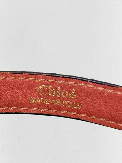 Pre - loved CHLOE Hudson Rusty Orange Tassle Crossbody at Reems Closet