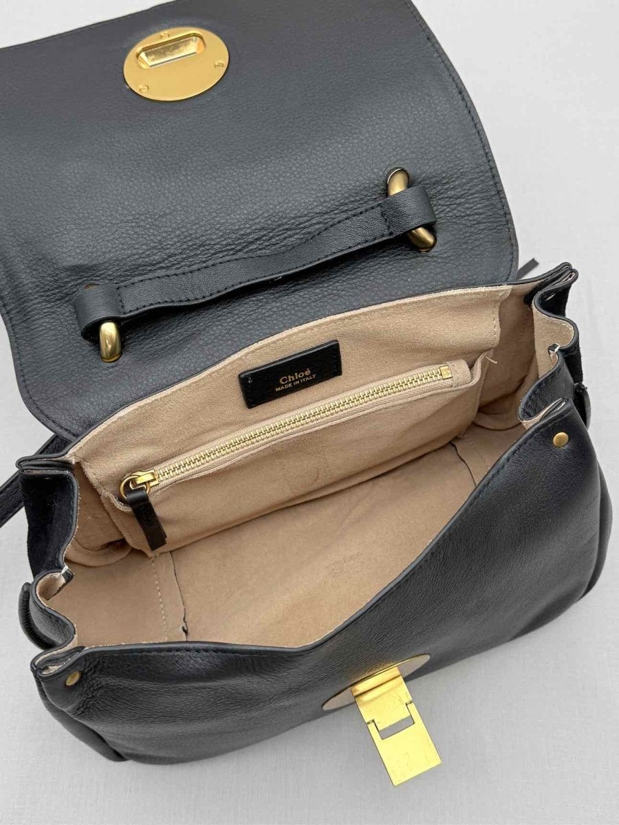 Pre - loved CHLOE Indy Black Shoulder Bag at Reems Closet