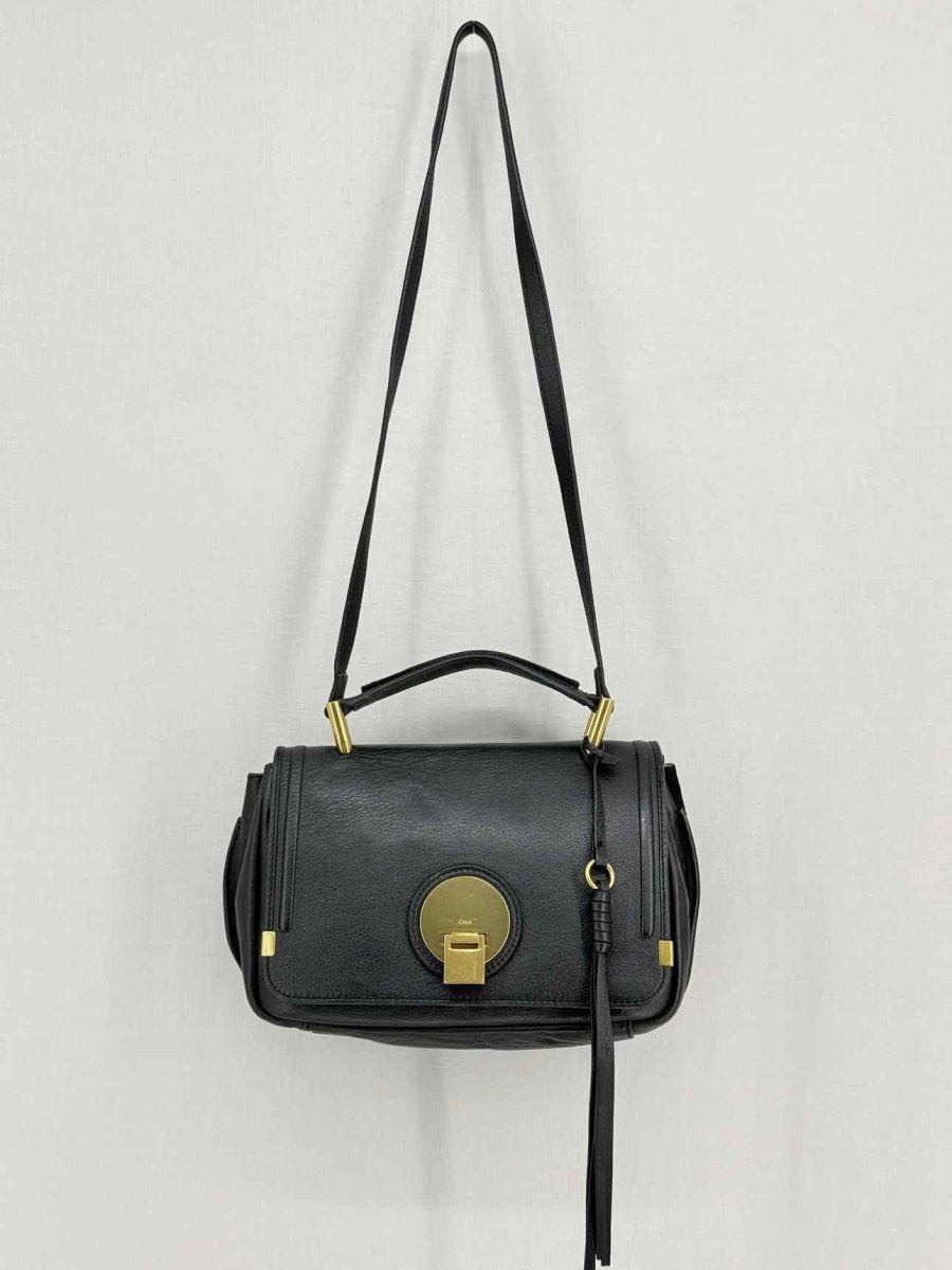 Pre - loved CHLOE Indy Black Shoulder Bag at Reems Closet