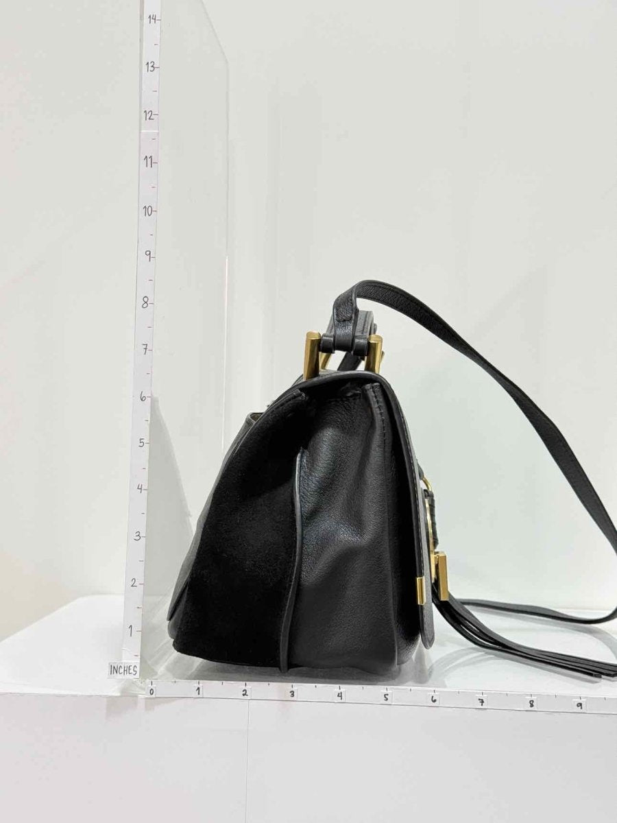 Pre - loved CHLOE Indy Black Shoulder Bag at Reems Closet
