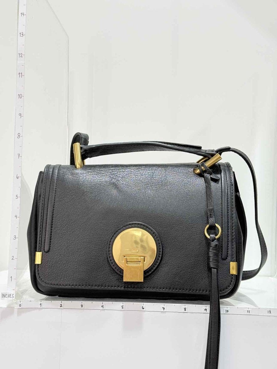 Pre - loved CHLOE Indy Black Shoulder Bag at Reems Closet