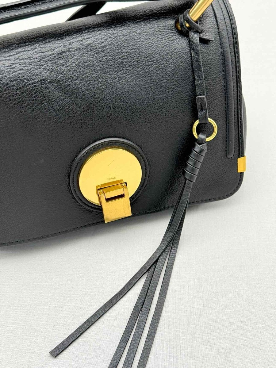 Pre - loved CHLOE Indy Black Shoulder Bag at Reems Closet