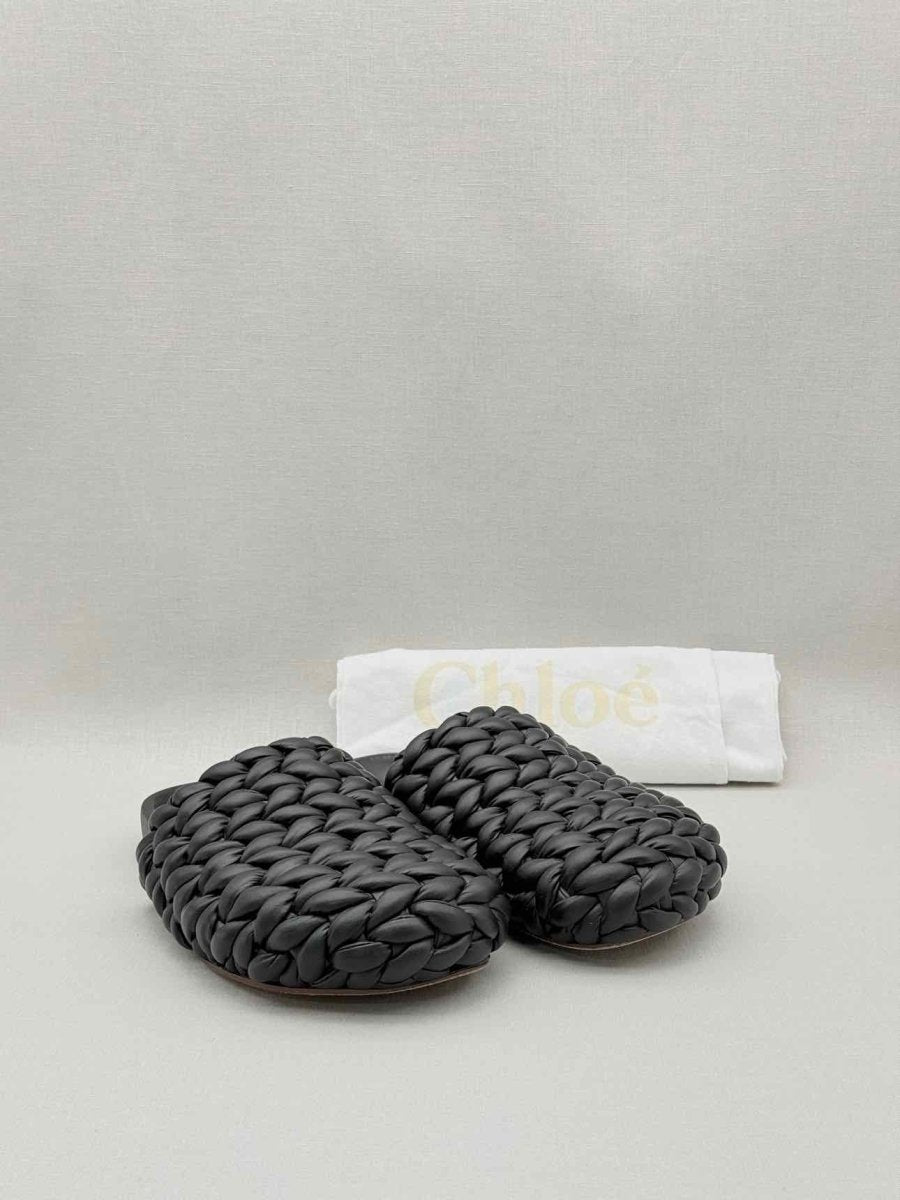 Pre-loved CHLOE Kacey Black Size EU 39 Mules at Reems Closet