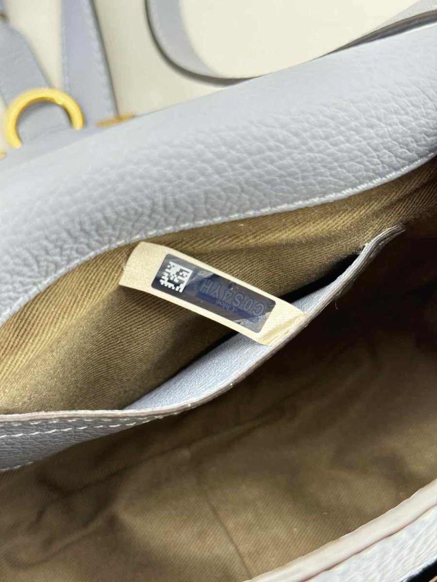 Pre - loved CHLOE Marcie Blue Crossbody at Reems Closet