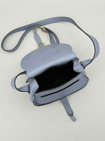 Pre - loved CHLOE Marcie Blue Crossbody at Reems Closet