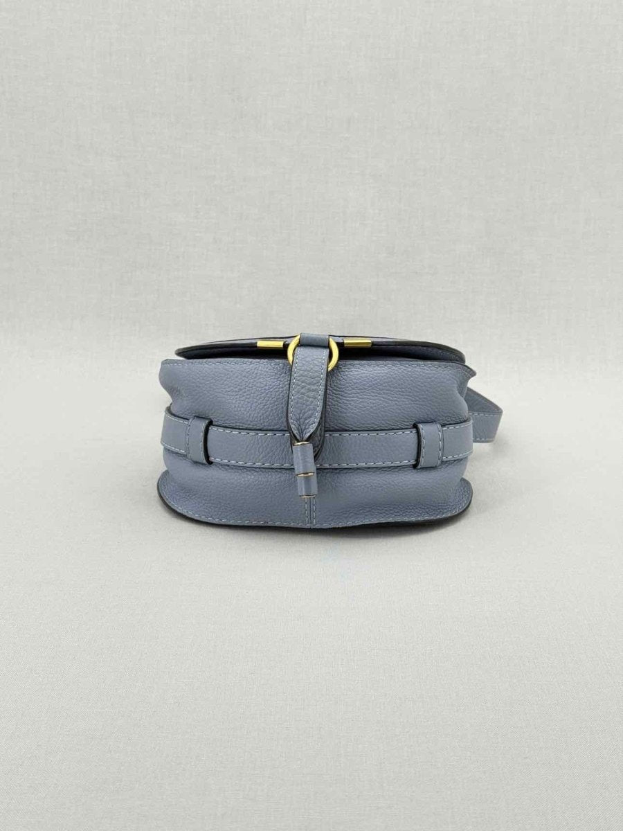 Pre - loved CHLOE Marcie Blue Crossbody at Reems Closet