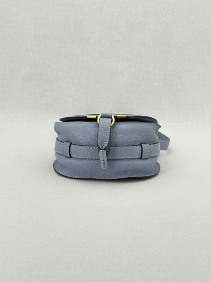 Pre - loved CHLOE Marcie Blue Crossbody at Reems Closet