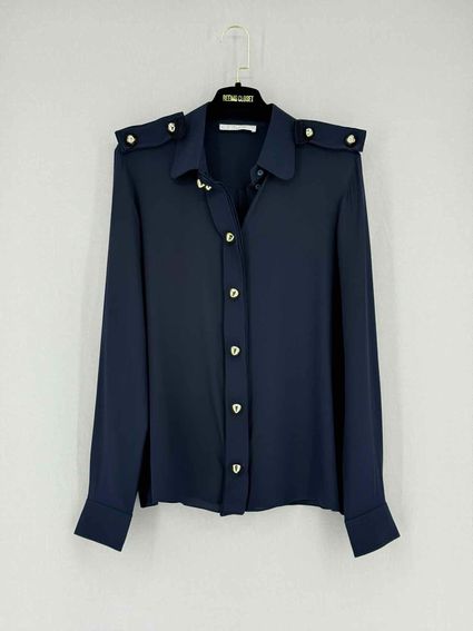 Pre - loved CHLOE Navy Blue Size US 8 Shirt at Reems Closet