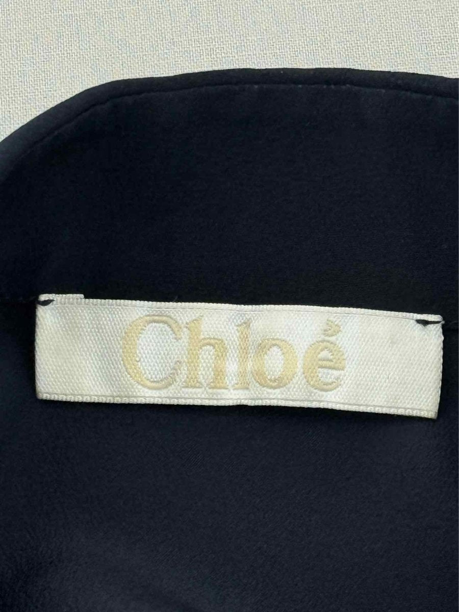 Pre - loved CHLOE Navy Blue Size US 8 Shirt at Reems Closet