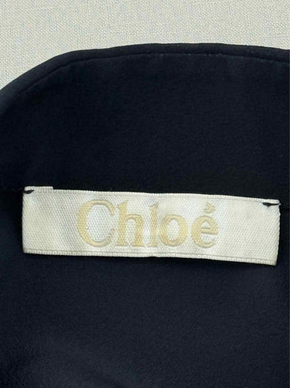 Pre - loved CHLOE Navy Blue Size US 8 Shirt at Reems Closet