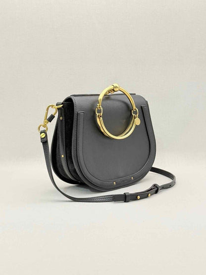 Pre-loved CHLOE Nile Black Shoulder Bag at Reems Closet