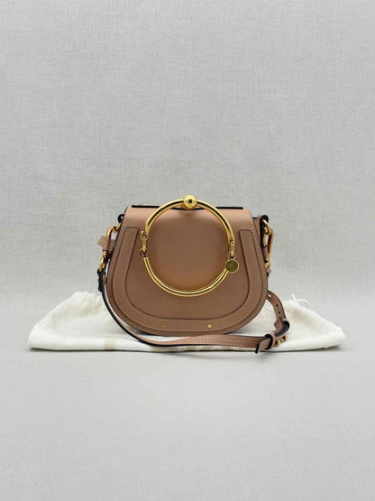 Pre - loved CHLOE Nile Minaudiere Nude Wristlet at Reems Closet