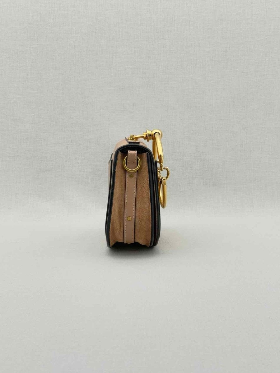 Pre - loved CHLOE Nile Minaudiere Nude Wristlet at Reems Closet