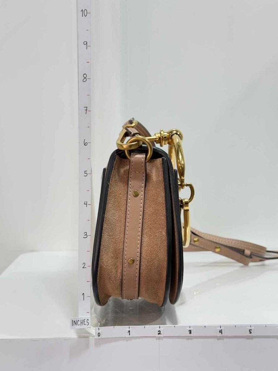 Pre - loved CHLOE Nile Minaudiere Nude Wristlet at Reems Closet