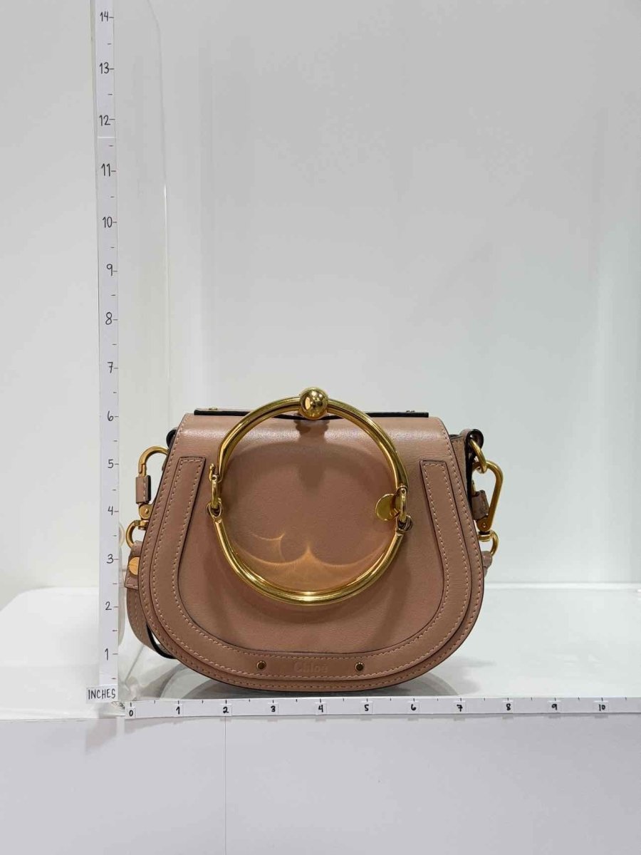 Pre - loved CHLOE Nile Minaudiere Nude Wristlet at Reems Closet