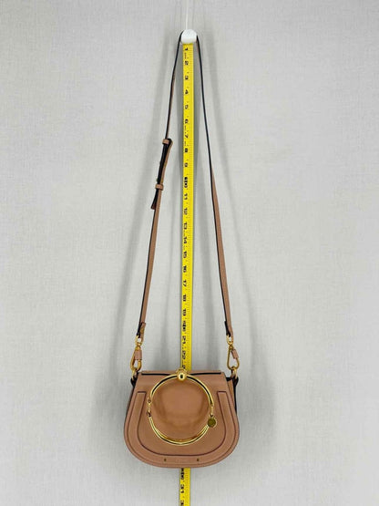 Pre - loved CHLOE Nile Minaudiere Nude Wristlet at Reems Closet