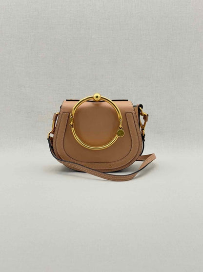 Pre - loved CHLOE Nile Minaudiere Nude Wristlet at Reems Closet