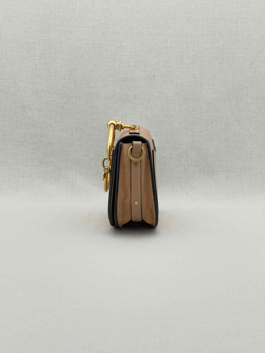 Pre - loved CHLOE Nile Minaudiere Nude Wristlet at Reems Closet