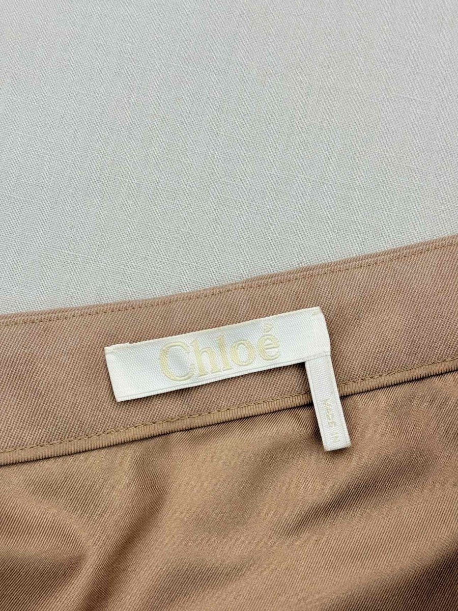 Pre-loved CHLOE Off-The-Shoulder Beige Size US 4 Outfit Set at Reems Closet