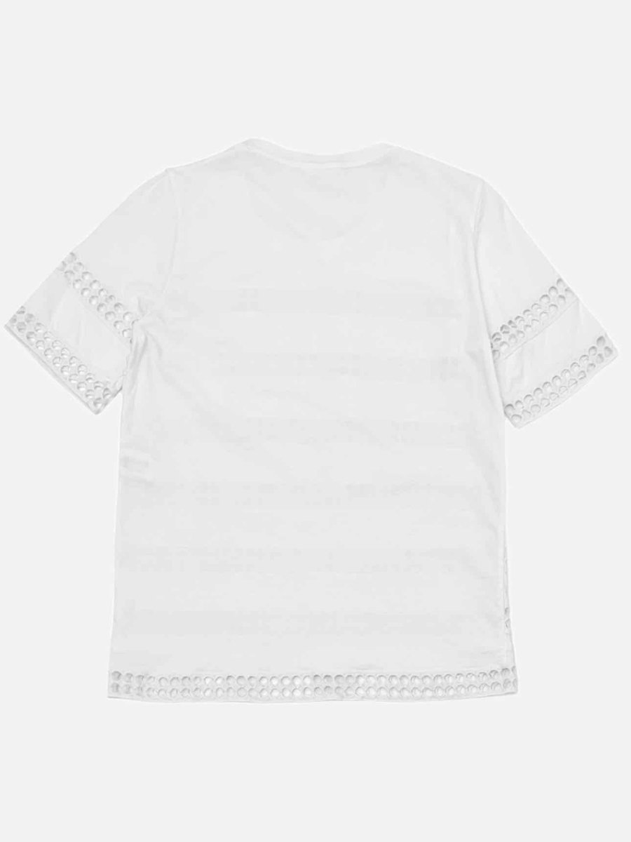 Pre - loved CHLOE Off - white Eyelet Top at Reems Closet