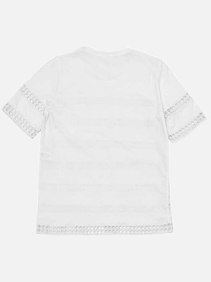 Pre - loved CHLOE Off - white Eyelet Top at Reems Closet