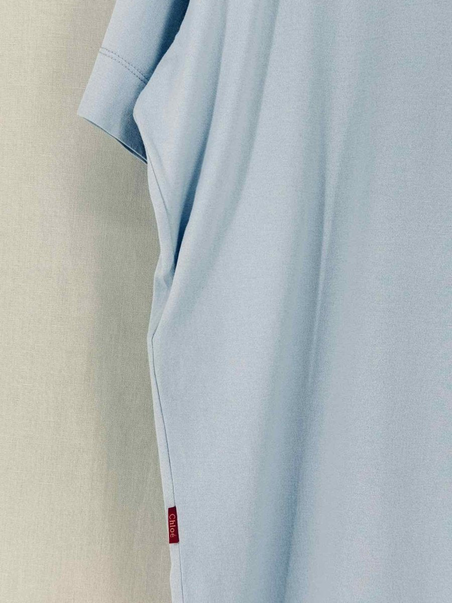 Pre - loved CHLOE Pale Blue Size Medium Top at Reems Closet